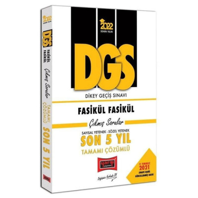 DGS Fasikül Fasikül Sayısal Yetenek Sözel Yetenek Son 5 Yıl Çıkmış Sorular
