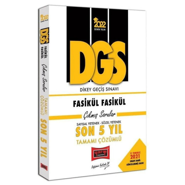 DGS Fasikül Fasikül Sayısal Yetenek Sözel Yetenek Son 5 Yıl Çıkmış Sorular