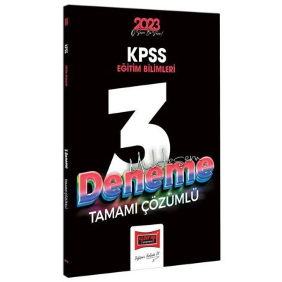KPSS Eğitim Bilimleri Muhteşem 3 Deneme