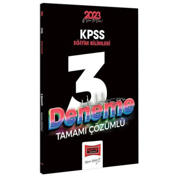 KPSS Eğitim Bilimleri Muhteşem 3 Deneme