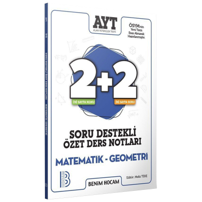 TYT 2+2 Soru Destekli Özet Ders Notları Matematik Geometri