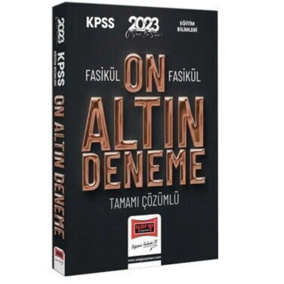 KPSS Eğitim Bilimleri On Altın Deneme Fasikül Fasikül