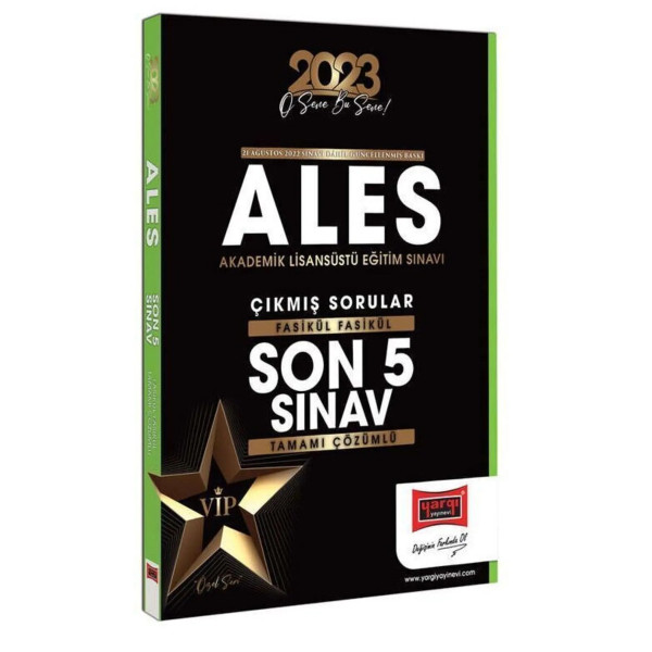 ALES Çıkmış Sorular Fasikül Fasikül Son 5 Sınav