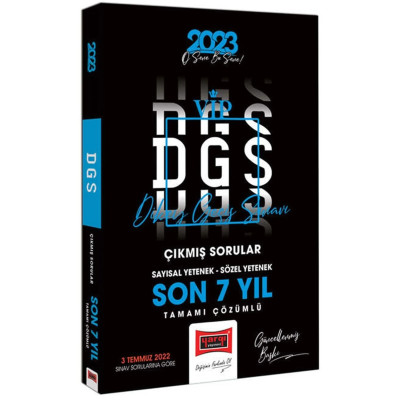 DGS VIP Çıkmış Sorular Sayısal Yetenek Sözel Yetenek Son 7 Yıl