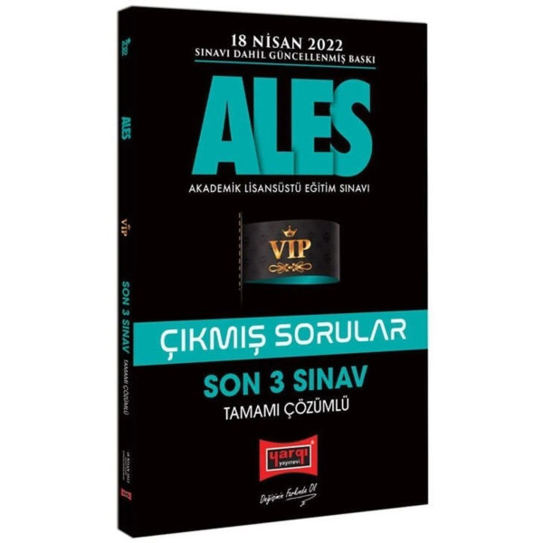 ALES VIP Çıkmış Sorular Son 3 Sınav