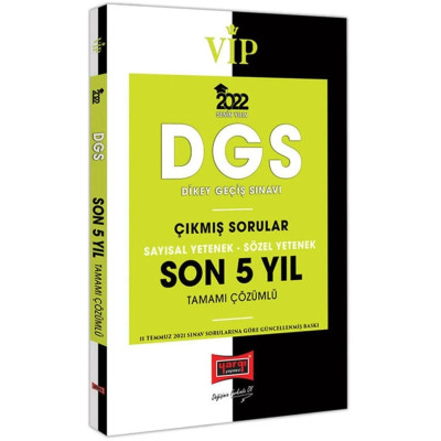 DGS VIP Çıkmış Sorular Sayısal Yetenek Sözel Yetenek Son 5 Yıl