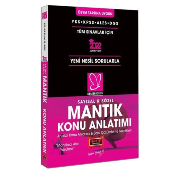 YKS KPSS ALES DGS Sayısal & Sözel Mantık Konu Anlatımı Kelebek Serisi