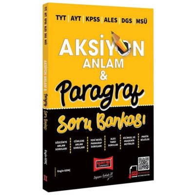 TYT AYT KPSS ALES DGS MSÜ Aksiyon Anlam & Paragraf Soru Bankası