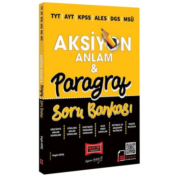 TYT AYT KPSS ALES DGS MSÜ Aksiyon Anlam & Paragraf Soru Bankası