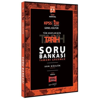 KPSS Genel Kültür Tarih Soru Bankası Son Düzlük Serisi