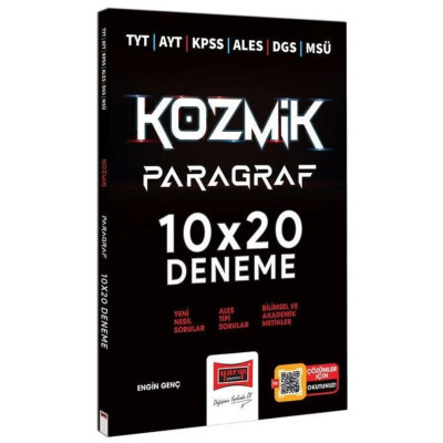 TYT AYT KPSS ALES DGS MSÜ Kozmik Paragraf 10X20 Deneme