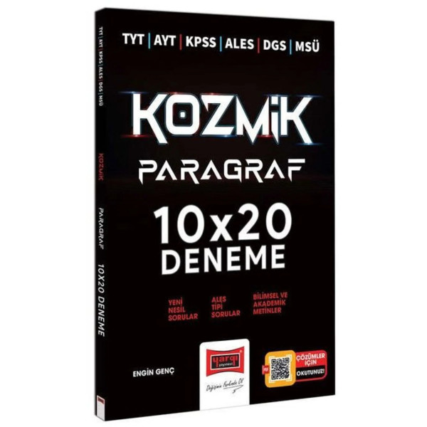 TYT AYT KPSS ALES DGS MSÜ Kozmik Paragraf 10X20 Deneme