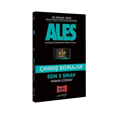 ALES VIP Çıkmış Sorular Son 3 Sınav