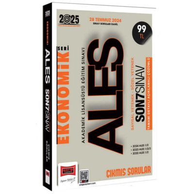 ALES Ekonomik Seri Çıkmış Sorular Sayısal Yetenek Sözel Yetenek Son 7 Sınav