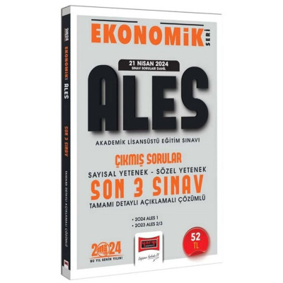 ALES Ekonomik Seri Çıkmış Sorular Sayısal Yetenek Sözel Yetenek Son 3 Sınav