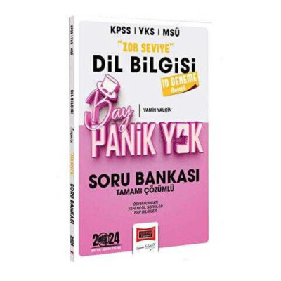 KPSS YKS MSÜ Zor Seviye Dil Bilgisi Soru Bankası 10 Deneme İlaveli Bay Panik Yok