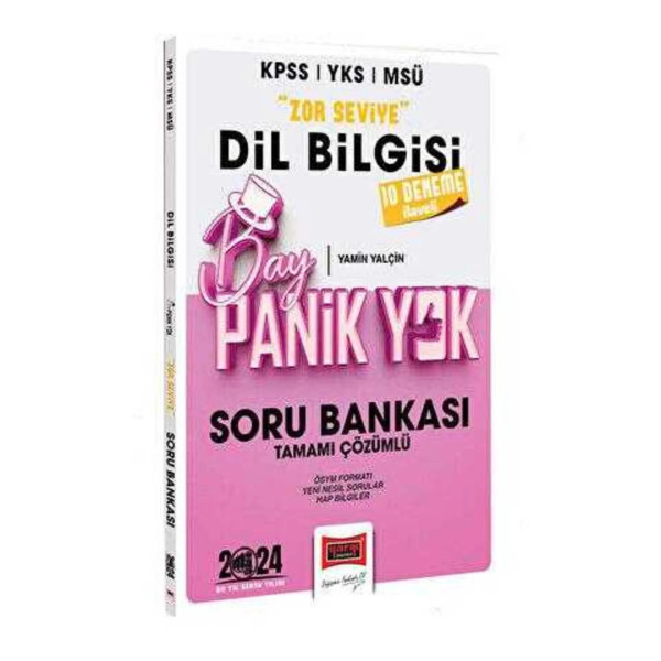 KPSS YKS MSÜ Zor Seviye Dil Bilgisi Soru Bankası 10 Deneme İlaveli Bay Panik Yok