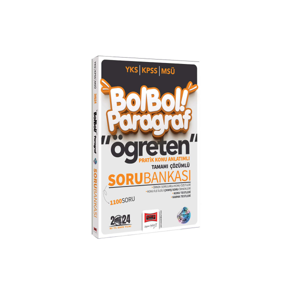 YKS KPSS MSÜ Bol Bol Paragraf Öğreten Pratik Konu Anlatımlı Soru Bankası 1100 Soru