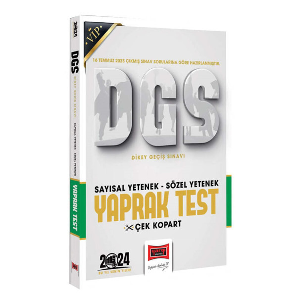 DGS VIP Sayısal Yetenek Sözel Yetenek Yaprak Test Çek Kopart