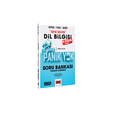 KPSS YKS MSÜ Orta Seviye Dil Bilgisi Soru Bankası 10 Deneme İlaveli Bay Panik Yok
