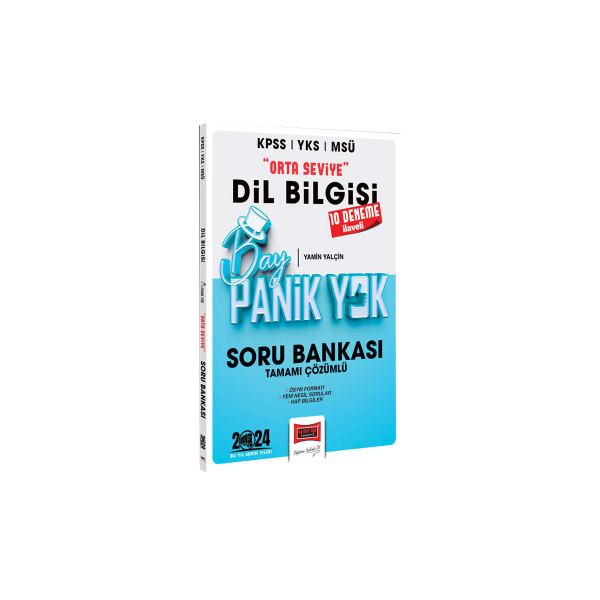 KPSS YKS MSÜ Orta Seviye Dil Bilgisi Soru Bankası 10 Deneme İlaveli Bay Panik Yok