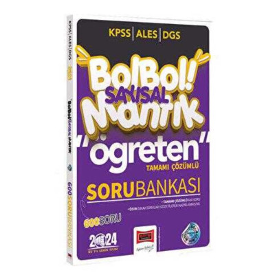 KPSS ALES DGS Bol Bol Sayısal Mantık Öğreten Soru Bankası 600 Soru