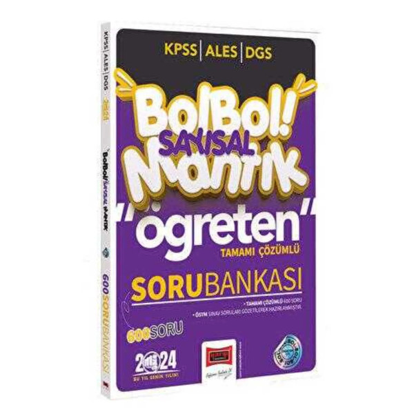 KPSS ALES DGS Bol Bol Sayısal Mantık Öğreten Soru Bankası 600 Soru
