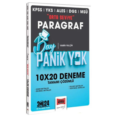 KPSS YKS ALES DGS MSÜ Paragraf 10X20 Deneme Bay Panik Yok