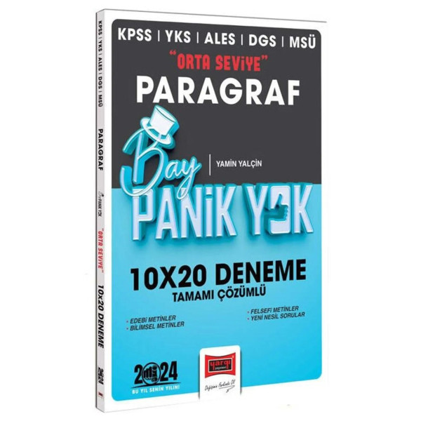 KPSS YKS ALES DGS MSÜ Paragraf 10X20 Deneme Bay Panik Yok