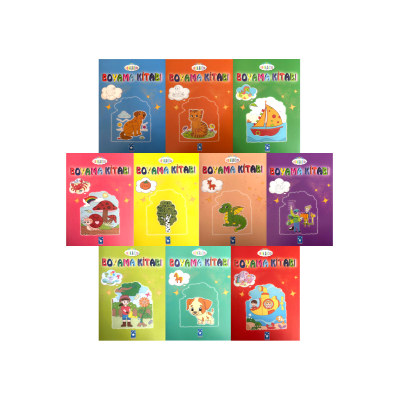 Renk Avcısı Boyama Kitabı  (Mavi Kapaklı Set)