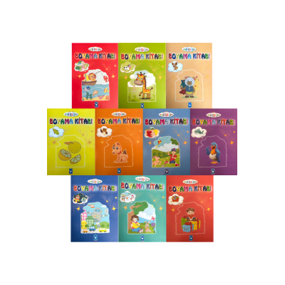 Benim Renklerim Boyama Kitabı  (Kırmızı Kapaklı Set)