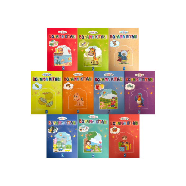 Benim Renklerim Boyama Kitabı  (Kırmızı Kapaklı Set)