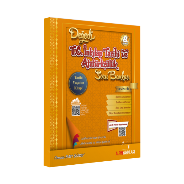 8. Sınıf Değerli T.C. İnkılap Tarihi ve Atatürkçülük Soru Bankası